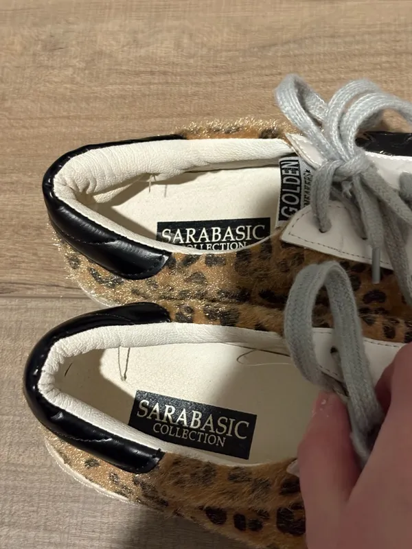 Sara Basic collection distressed animal print star shears brown size 39‎ - Image 4