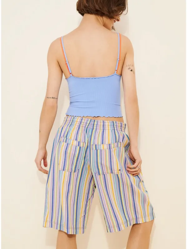 Free People Saylor Poplin Stripe Shorts NWT Size M - Image 2