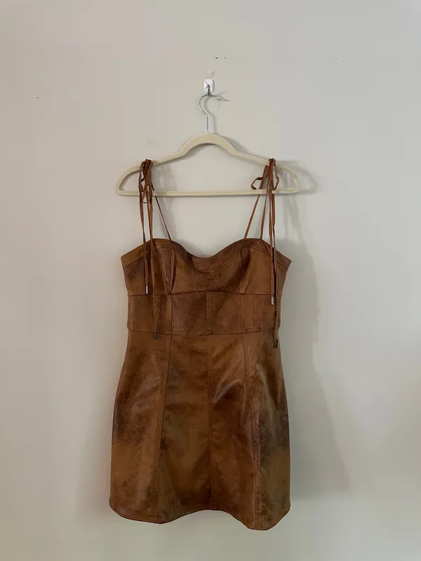 Free People Veronica Suede Mini Dress - Image 5