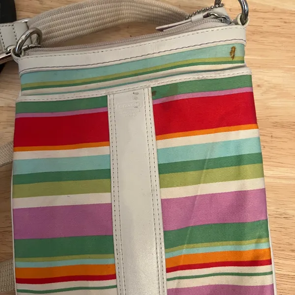 Coach Multicolor Striped Y2K colorful bag - Image 2