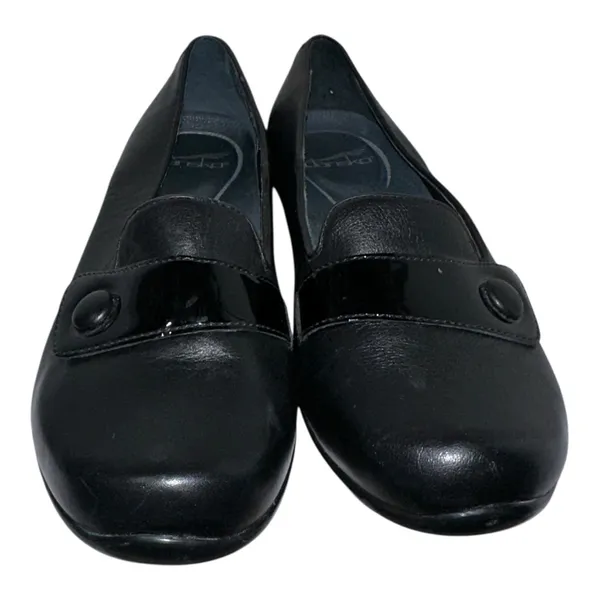 EUC Dansko Olena Loafers EU‎ 38 US 7.5-8 Black Leather Slip On Comfort Shoes - Image 4