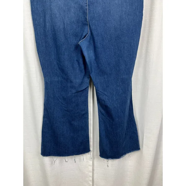 Free People We The Free Curvy Flare Leg Raw Hem Jeans Sz.35 - Image 9