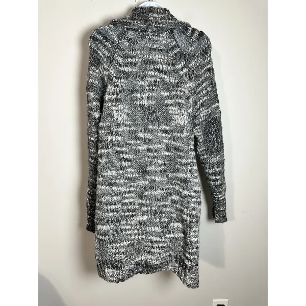 Victoria's Secret Chunky Knit Wool‎ Blend Shawl Cardigan Marled House Coat Sz S - Image 4