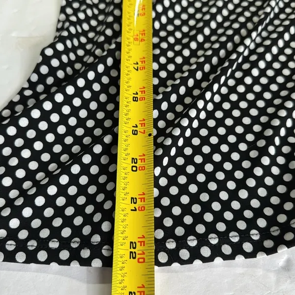Maurices Y2K Babydoll stretchy Black White red Polka Dot tank pin up 90s M - Image 10