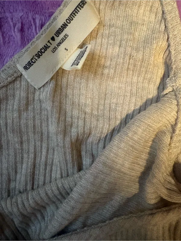 Urban Outfitters Ribbed Side-Tie Camisole in Beige - Image 2