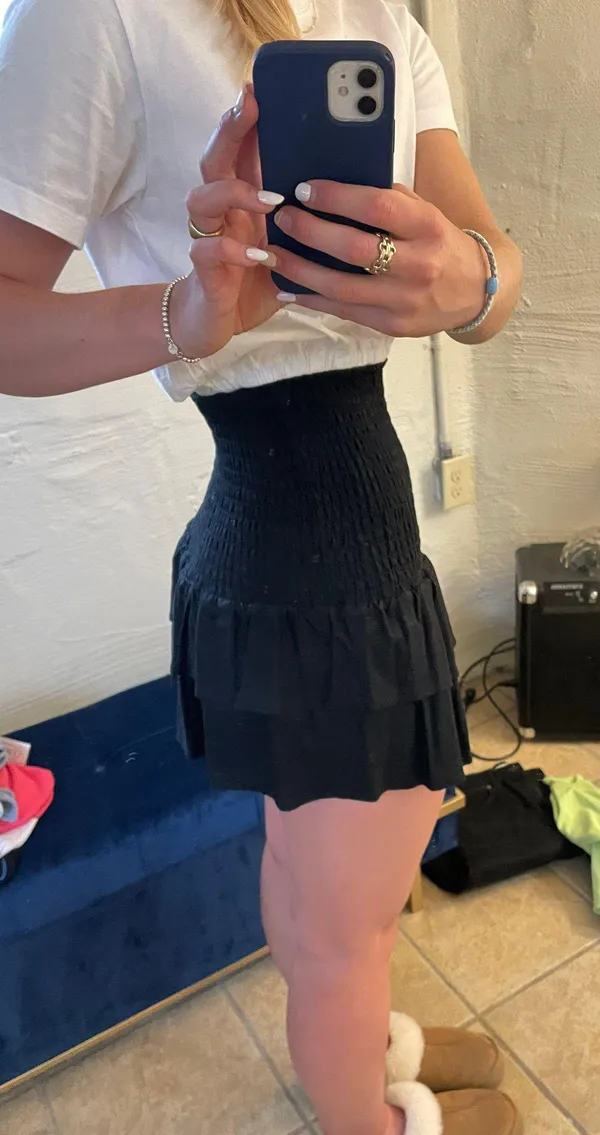 Majorelle Peaches Skirt in Black - Image 5
