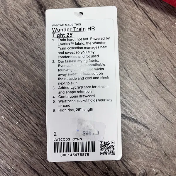 Lululemon Wunder‎ Train High-Rise Tight 25" size 2 - Image 3