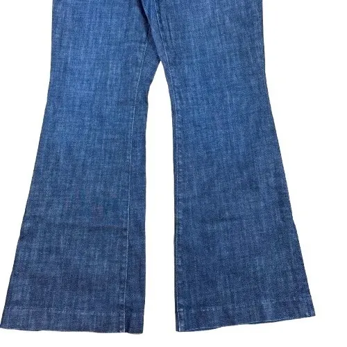 GAP Y2K Curvy Flare Jeans Dark Wash Stretch Denim‎ Retro Boho Hippie Size 12 - Image 3