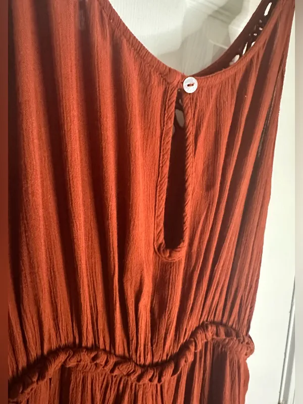 Patrons of Peace Spaghetti Strap Wideleg Maxi Jumpsuit - Image 8