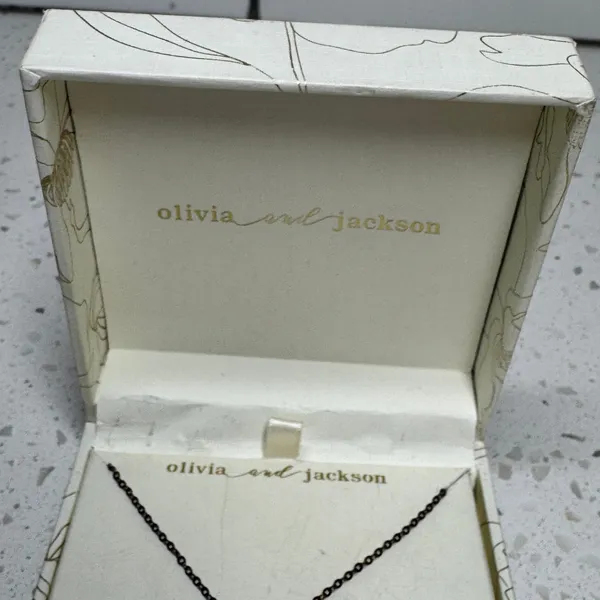 Olivia and‎ Jackson Sterling Silver Cubic Zirconia Cross Necklace 16+2" NIB - Image 3