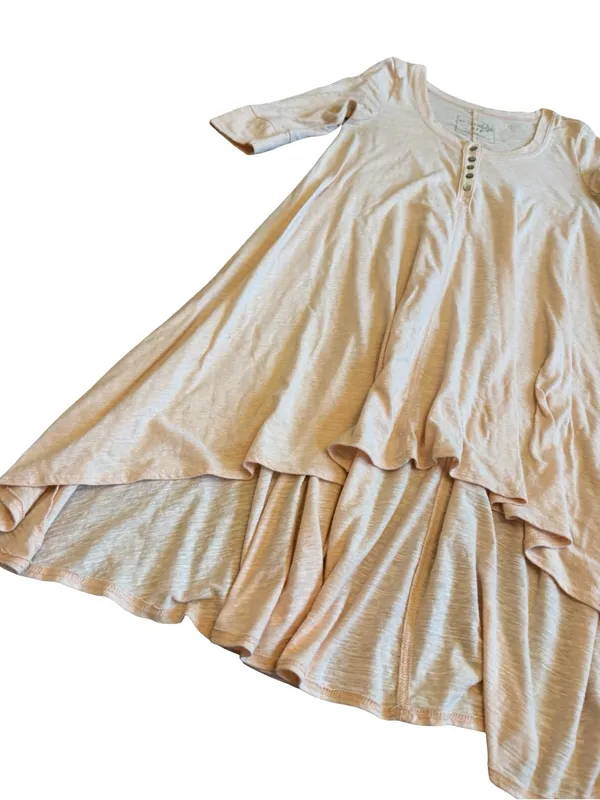 We The Free Drippy High Low Tunic Dress Jersey Stretch Flowy Size Small Women's - Image 6