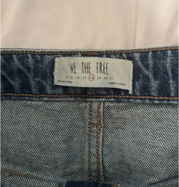 Free People Mini Skirt Denim - Image 3