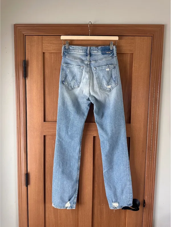MOTHER Superior High Waisted Rider Skimp Jeans in The Confession Wash Women’s 27 - Image 5