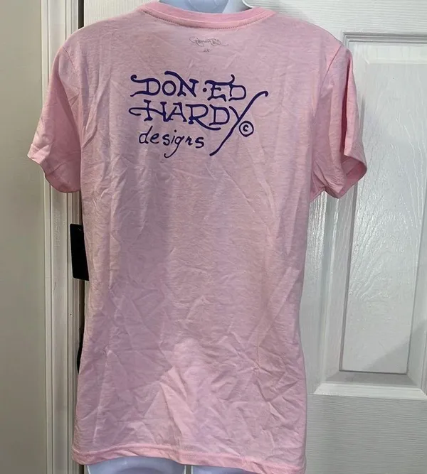 NWT Ed Hardy pink Cobra tshirt size M - Image 3