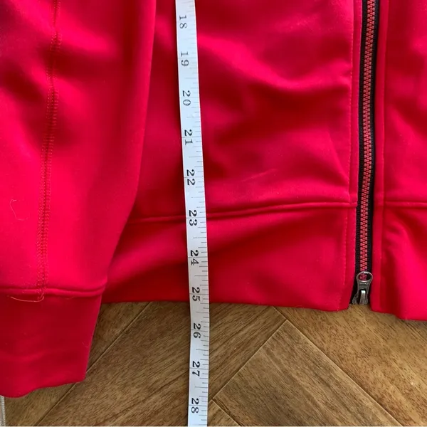 PUMA Womens Track Jacket L Red DryCELL Full Zip Running Workout Athletic - Image 13