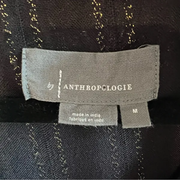 Anthropologie Black and Gold Tunic Top - Image 5