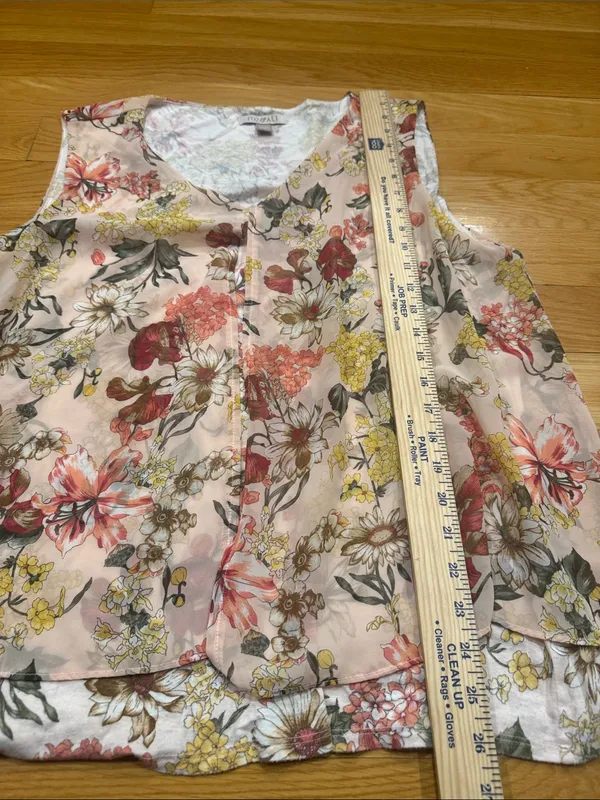 Roz & Ali floral sleeveless blouse size 1X . - Image 5