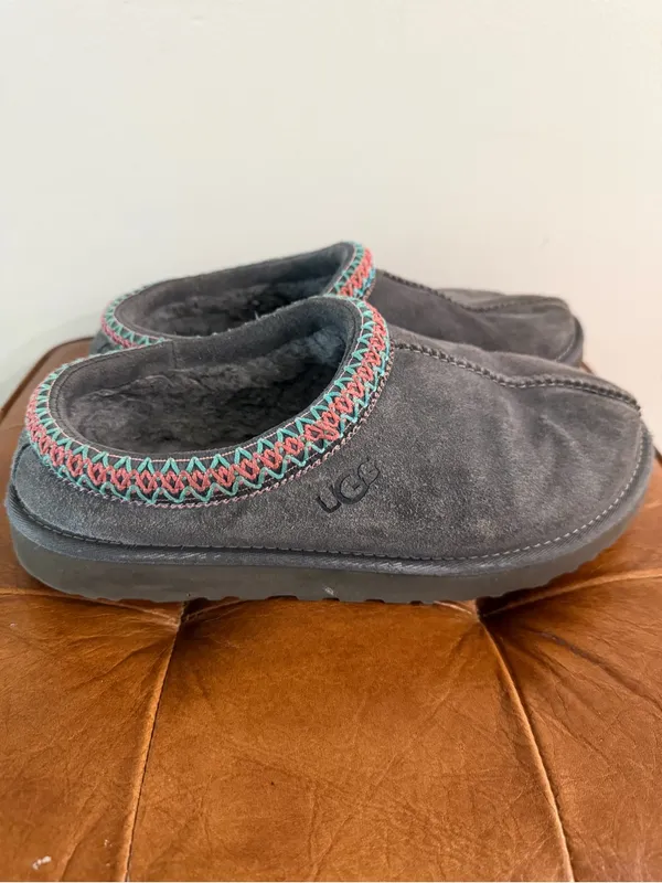 Ugg Tasman II Suede Slipper in Dark Grey Size 8.5 - Image 4