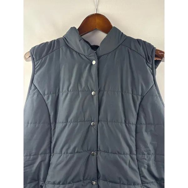 Women’s Coldwater Creek XL Black Puffer Vest - Image 2