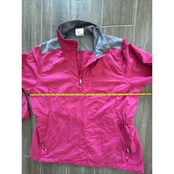 Nike Golf Womens Vibrant‎ Pink 1/4 Zip Pullover Jacket Lightweight Zip Pockets L - Image 4