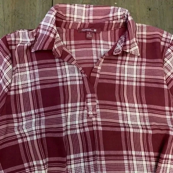 Plaid Top Red - Image 4