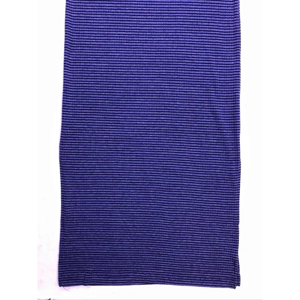 Vintage Faded Glory Maxi Dress Women L‎ Blue Striped Sleeveless Ribbed Knit Y2K - Image 9