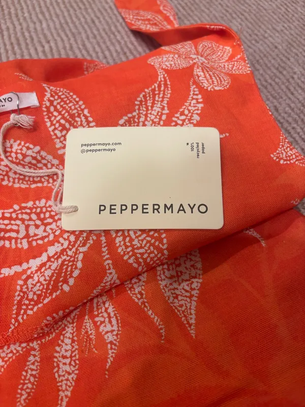 Peppermayo Amazonia Linen Mini Dress In Tropic Sunset - Image 5