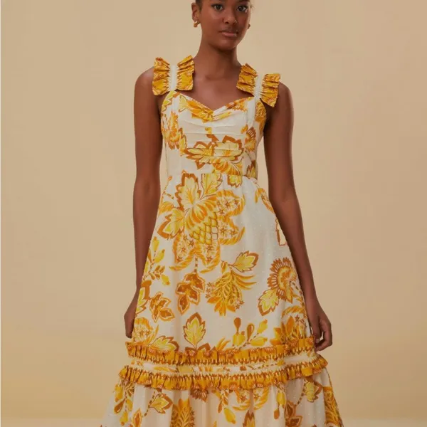 Farm Rio Aura Midi Dress - Image 4