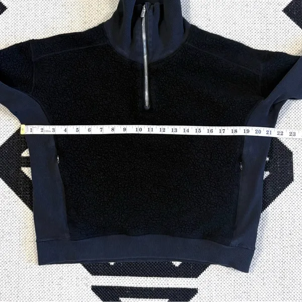 Lululemon Stand Out Sherpa Half Zip Pullover in Black - Image 2