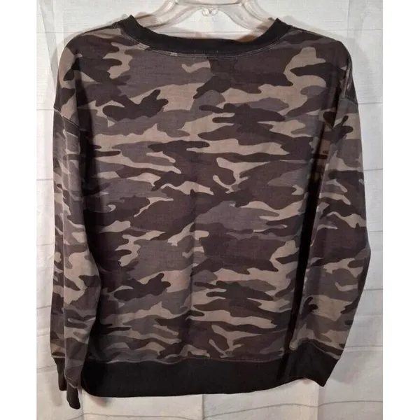 Splendid‎ Camo Long Sleeve TShirt Women's Size S - Image 2