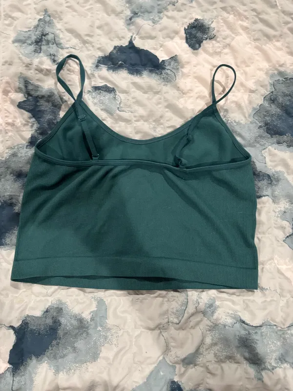 Wild Fable Green Spaghetti Strap Ribbed Tank Top, Sz S - Image 2