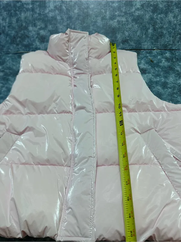 PINK Victoria's Secret Light Pink Quilted Puffer Vest S - Image 7