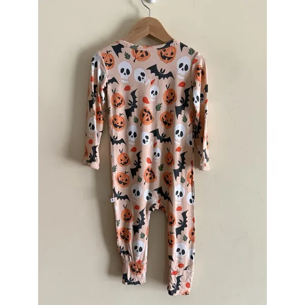 Little Bum Bums Halloween Bamboo Zip Up Romper Size 18-24 Months - Image 3