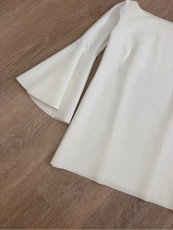 Chiara Boni La Petite Robe White Bell Sleeve Mini Dress – IT 44 / US 8 / M - Image 6