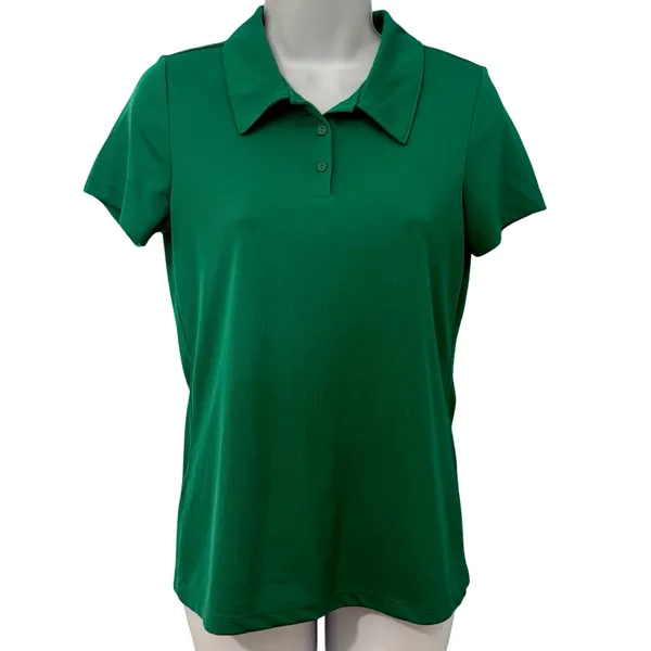 Alo Kelly Emerald Green Polo Short Sleeve Collared Tee T-Shirt size XS Tennis - Image 2