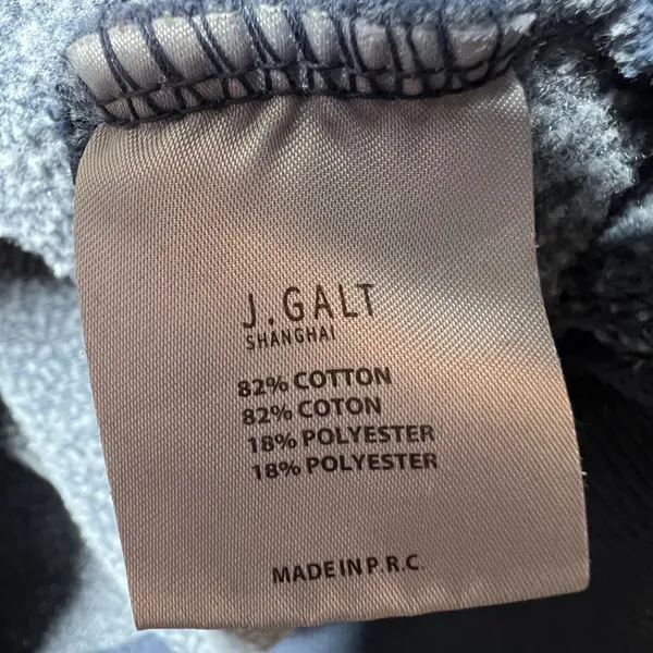 John Galt Brandy Melville‎ New York Crewneck Sweatshirt Faded Navy Blue Pullover M - Image 4