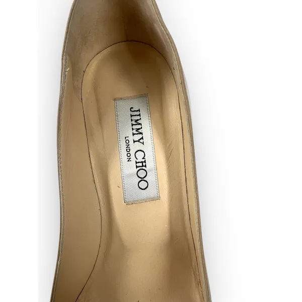Jimmy Choo 36 6 Love 85 pump heels Pointed-toe stiletto beige nude Romy designer - Image 6