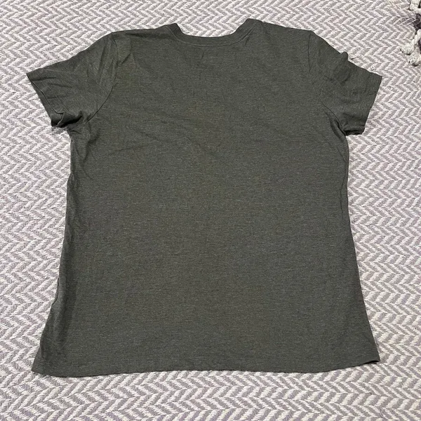 Nike Tee USA Olympic Womens Large Gray Red Logo Short Sleeve T Shirt - Image 5