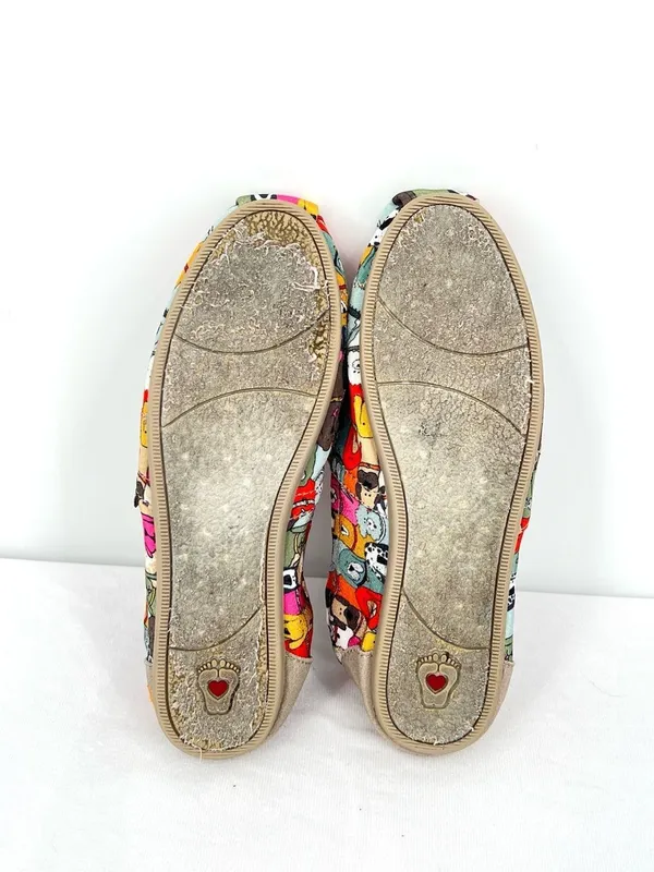 BOBS Skechers Plush Paws for Dogs Multi Dog Print Slip On Flats Women’s 8.5 - Image 7