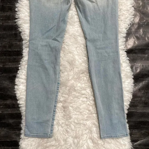 AMERICAN EAGLE LIGHT DENIM DISTRESSED SKINNY JEANS BASIC CASUAL NORMCORE GRUNGE - Image 8