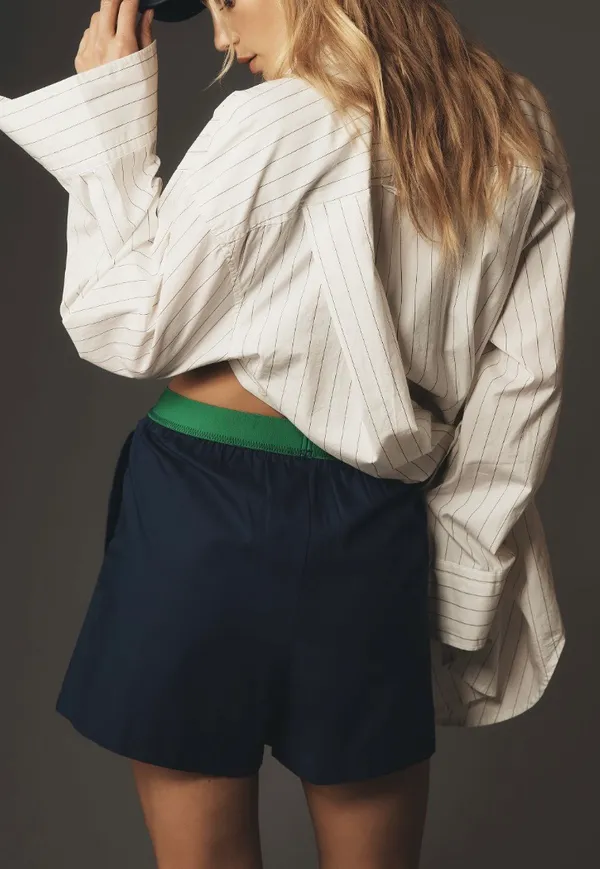 Anthropologie Colorblock Boxy Shorts, Size S - Image 4