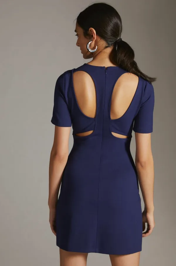 Ponte Cut-Out Mini Dress - Image 2