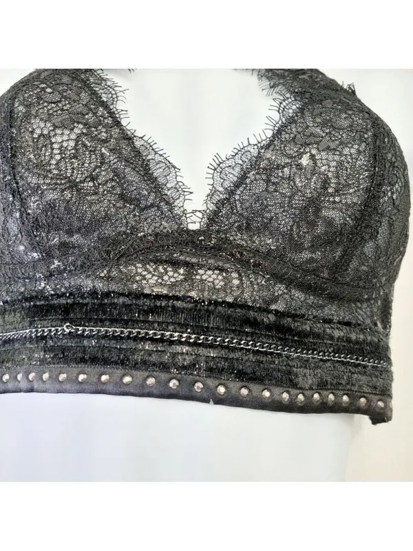 Victoria's Secret Lace Halter Bralette Small - Image 2