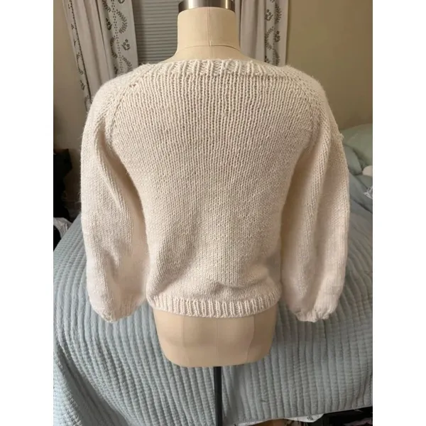 Cottage Core Granny square crochet sweater - Image 2