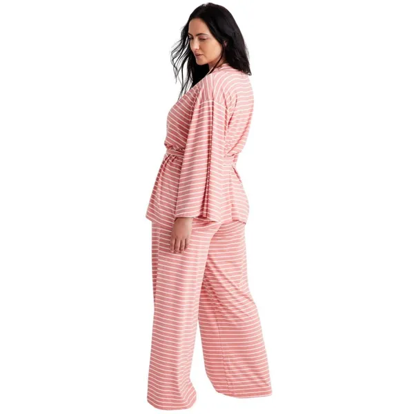 State Of Day Womens Fluid-Knit Pajama Pants 100189720MS Sea Coral Pink M - Image 6