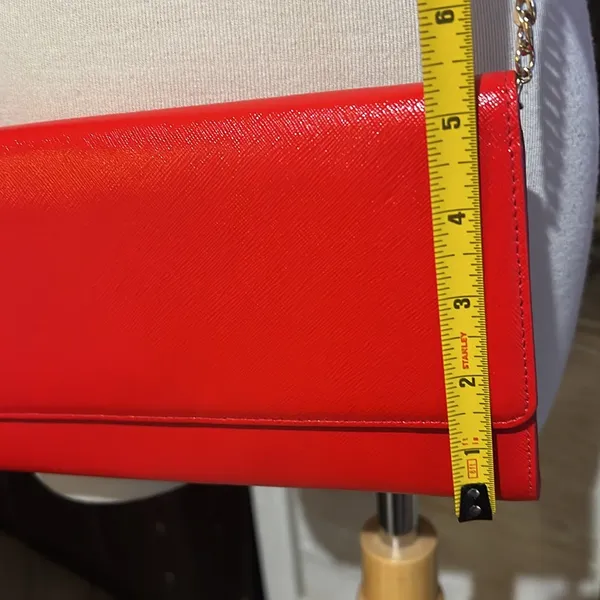 Nordstrom red Crossbody purse clutch - Image 13