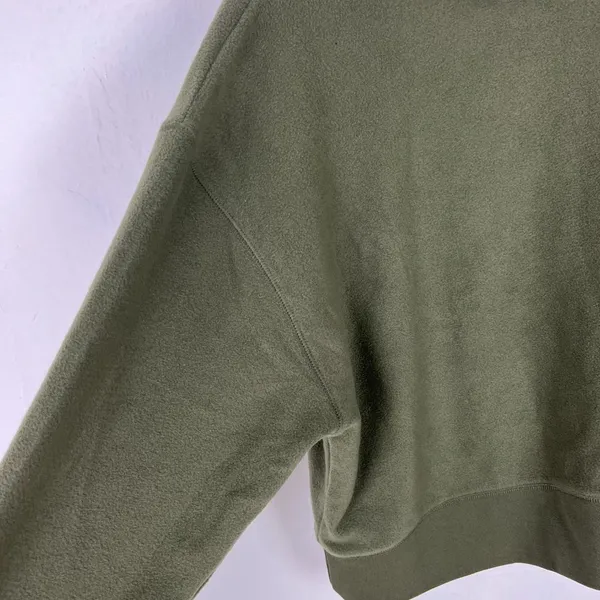 NWT Abound Brushed Knit Mock Neck Fleece Pullover in Olive Night Green Size XL - Image 6