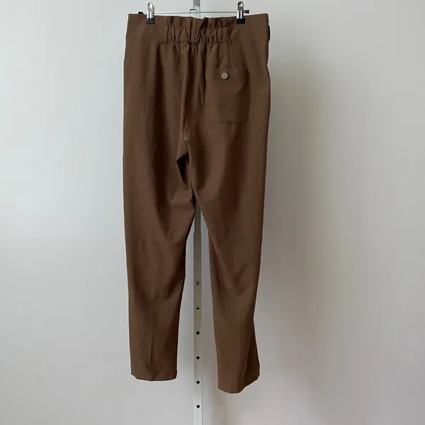 Athleta 4 Preppy Brown Skyline Plaid Pant II High Rise Tapered Trouser - Image 8
