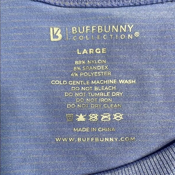BuffBunny Blue‎ Fitted Raglan Long Sleeve Tee - Image 3