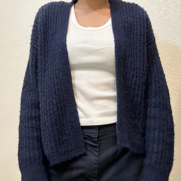 Aerie Blue Cropped Cardigan - Image 2
